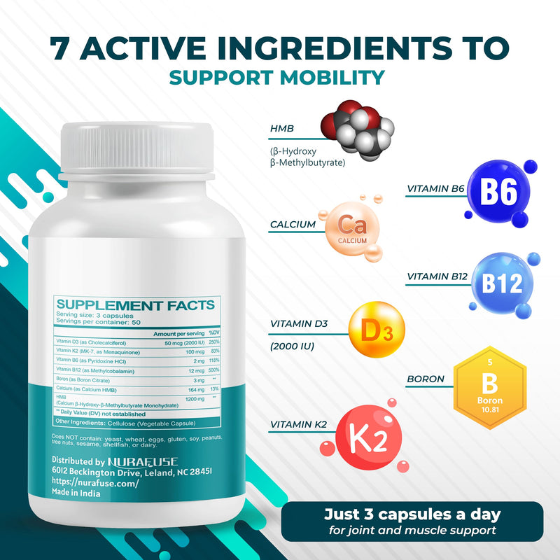 Liposomal HMB with Vitamin D3, K2 - Support Muscle Mass, Recovery 150 count (pack of 1)