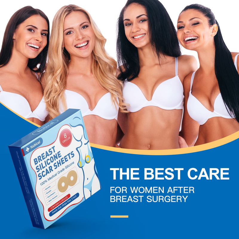 Medical Silicone Scar Sheets 8 Pack, Breast Scar Treatment After Surgery, Post Surgery Supplies Scar Removal Sheets，Breast Reduction After Surgery for Scars - BeesActive Australia