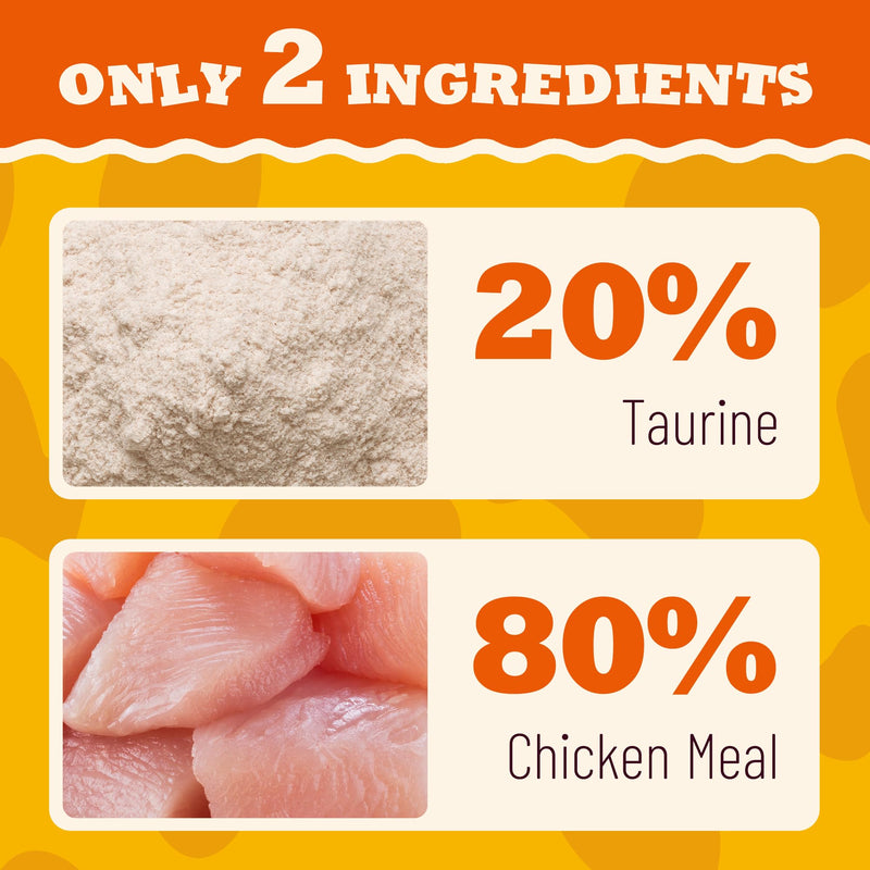 Taurine Powder for Cats & Dogs, Chicken Flavor, Taurine for Cats, Feline Heart Supplements, Support Vision, Heart & Immunity Suitable, for Cats & Dogs of All Ages 4.23 oz 4.23 Ounce (Pack of 1)