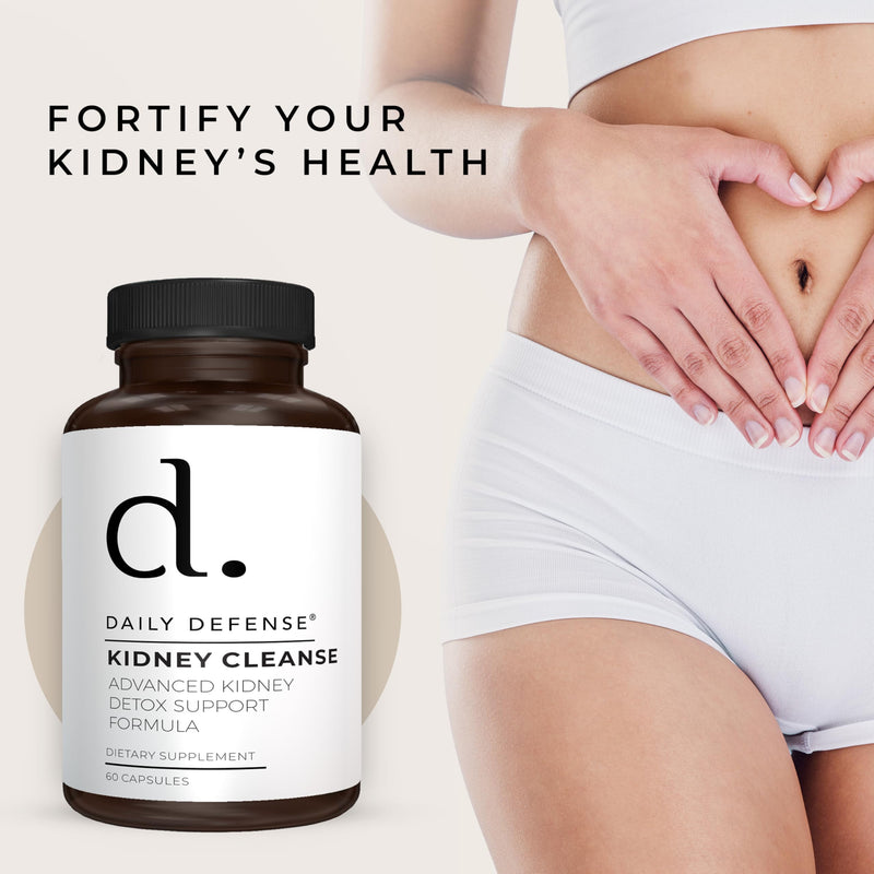 Kidney Defense Supplement - Kidney Cleanse & Detox Vitamins with Chanca Piedra, Astragalus Root, Cranberry Extract, Stinging Nettle Leaf, Horsetail Powder, Juniper Berry & More - 60 Caps