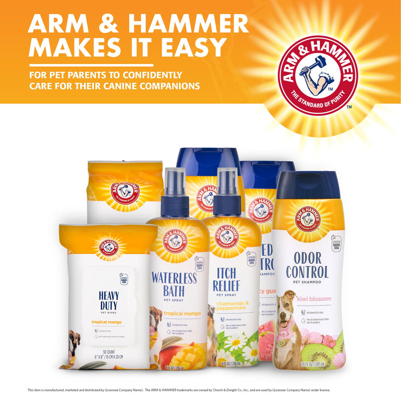 Arm & Hammer for Pets Shed Control Shampoo, 20oz Juicy Guava Scent | Professional Quality Dog Shed-Less Shampoo, De-Shedding Dog Shampoo, Free of Sodium Lauryl Sulfate & Parabens 20 Fl Oz (Pack of 1) - BeesActive Australia
