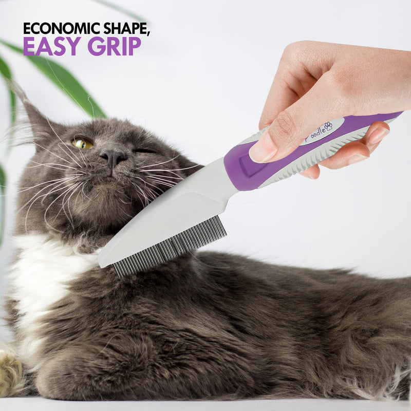 Pet Comb to Comb your Dogs,Cats,Poodles Hair- Rotatable Pins, Easy to Use, Slip Proof- Best Dog Comb for grooming your Dog - BeesActive Australia