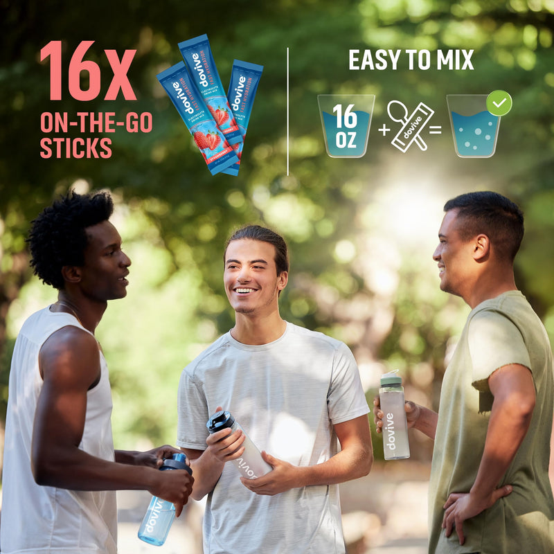 Electrolyte Drink Mix | 16 Instant Hydration Packets w/ 920mg Hydrate Electrolytes | Low-Sugar (7g) Electrolytes Hydration w/Vitamins C, B3, B5, B6, B12 and Na, Ca, Mg, K, Zn (Cherry)