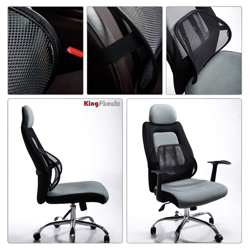 kingphenix Lumbar Support (2 Pack) with Breathable Mesh, Suit for Car, Office Chair - BeesActive Australia