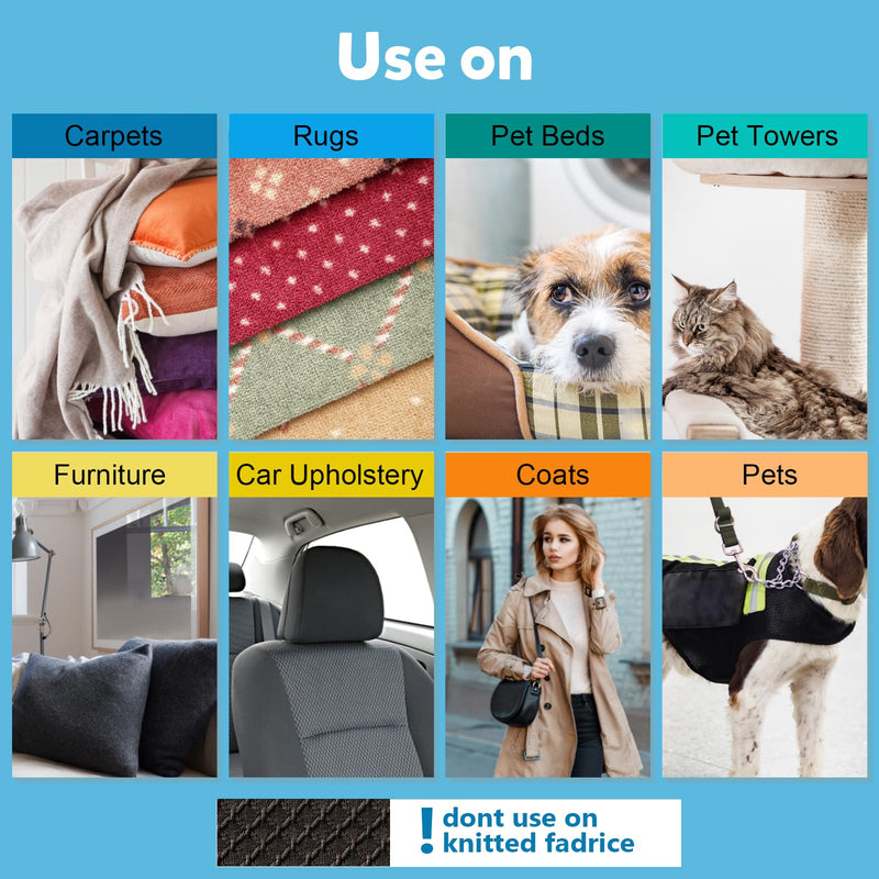 Reusable Lint Roller -Pet Hair Removal Tool and Carpet Rake Cat and Dog Hair Remover for Furniture, Couch, Carpet,Clothing and Bedding - Portable,Multi-Surface Fur Removal - BeesActive Australia
