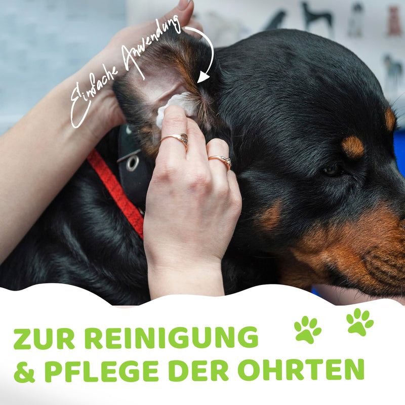 Prontocare-Vet ear cleaning pads for dogs and cats 100 PCS. | reliable care & protection - finger pads for ear cleaning and hygiene in case of ear infections. - BeesActive Australia