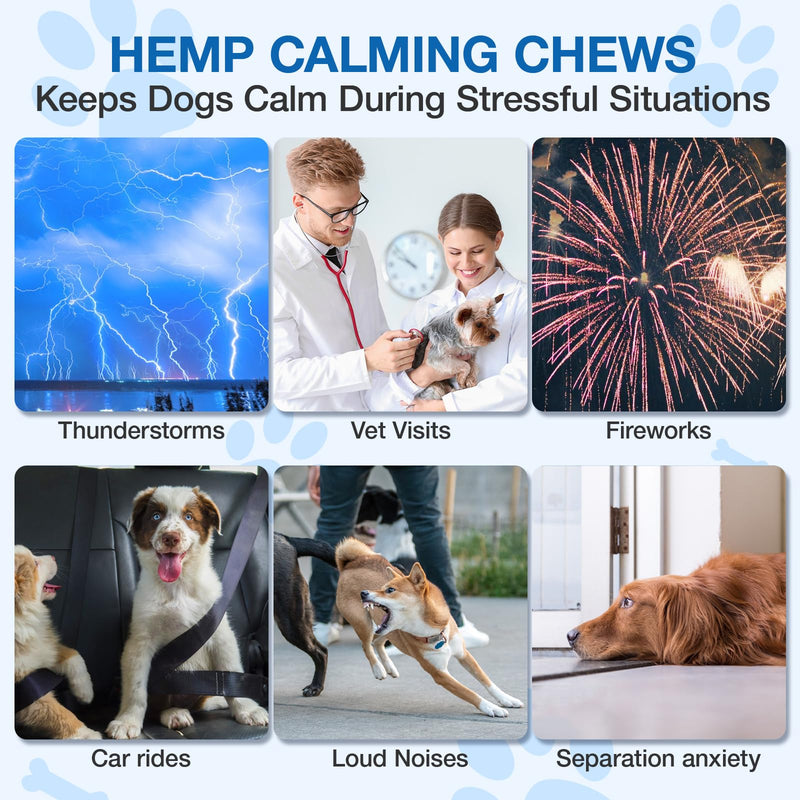 Неmр Calming Chews for Dogs - Advanced Dog Calming Chews - Anxiеty Rеlief Treats Help with Composure, Separation, Barking, Thunderstorms, 0305