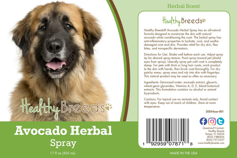 Healthy Breeds Leonberger Avocado Herbal Spray 17 oz