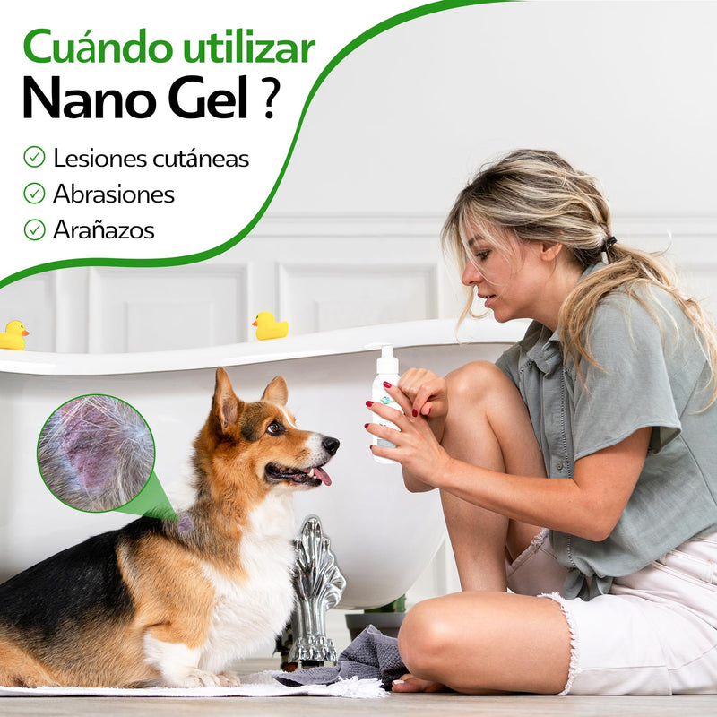 Aldivet Regenerating and Tissue Reconstructing Gel in Dogs Cats Rodents - Healing Skin Wounds, Burns and Scratches - Deep Hydration - Soothes Irritation and Itching - Protects - 125ML