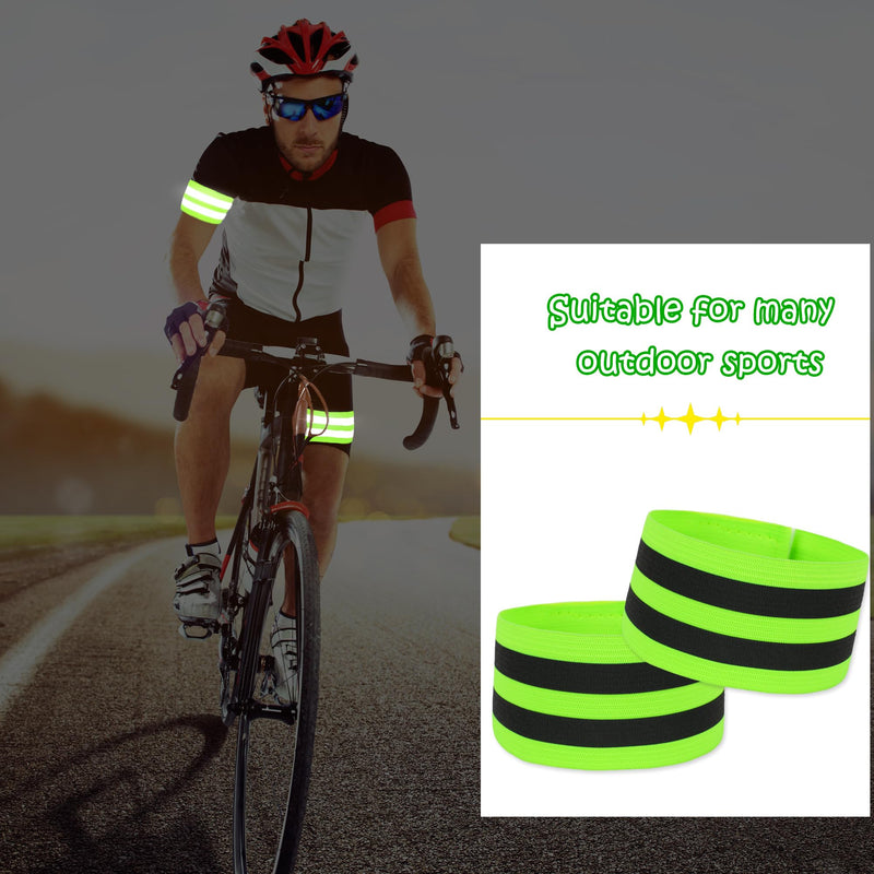 56 Pcs Reflective Bands Reflective Bands Visibility Reflective Straps Reflector Running Gear for Arm Wrist Ankle Leg Women Men Night Running Cycling Walking - BeesActive Australia