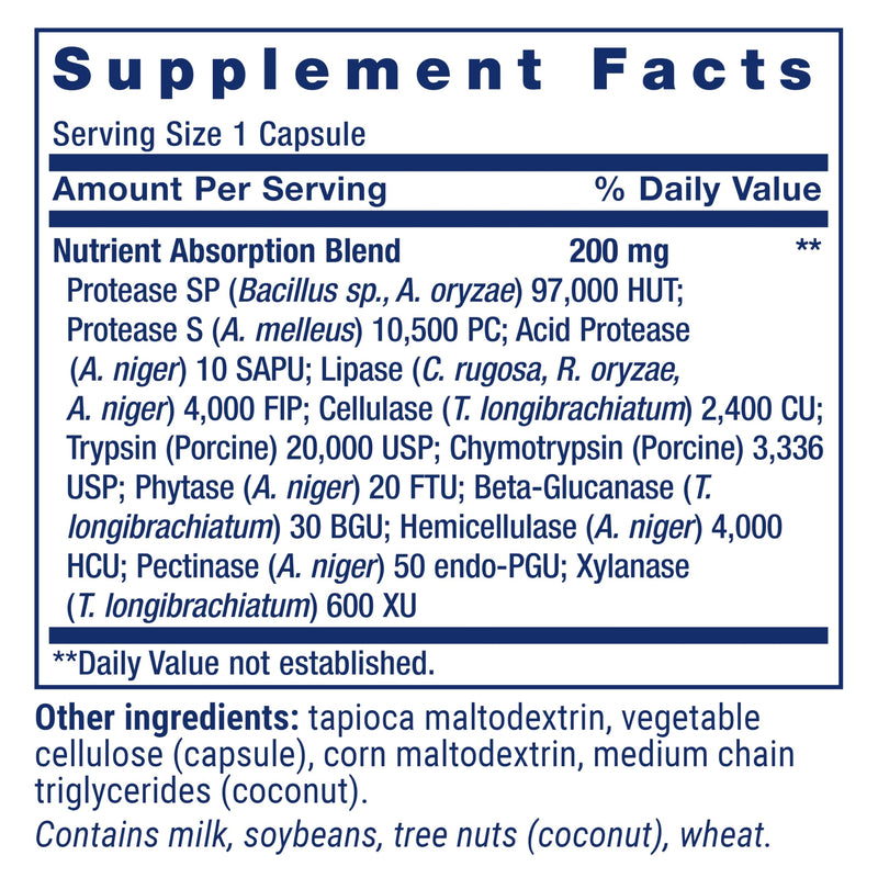 Life Extension Extraordinary Enzymes, Digestive Health Support, Nutrient Absorption, Digestive enzymes, Non-GMO, 60 Capsules (Pack of 2) 60 Count (Pack of 2)