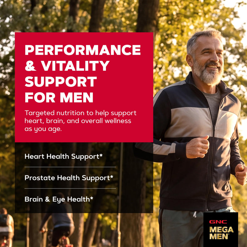 GNC Mega Men 50 Plus One Daily Multi, 60 Count, 60 Servings