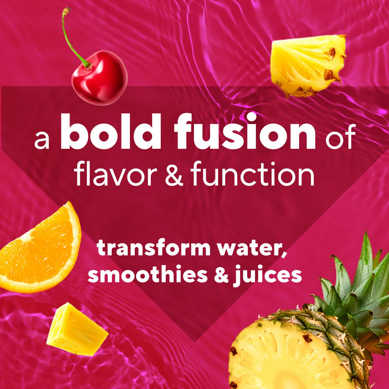 Vitafusion Hydraboost Hydration Drink Mix, Electrolytes Support Daily Hydration, Vitamins Support Cellular Energy & Immune Health, Prebiotic Fiber Supports Gut Health, Fruit Burst, 30 Servings