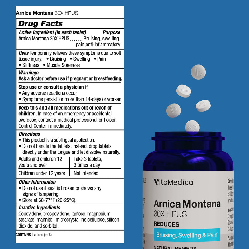 VitaMedica | Arnica Montana 30X and Bromelain with Quercetin Bundle | Arnica Montana | Bromelain | Quercetin | Recovery Bundle | Plant Based | Made in USA - BeesActive Australia