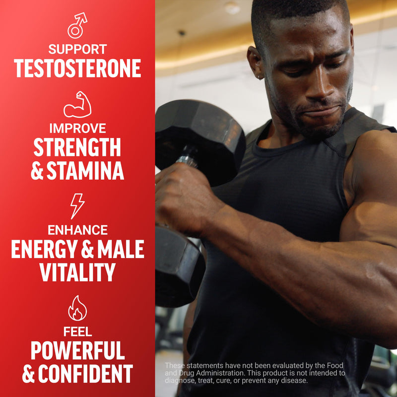 Force Factor Test X180 Testosterone Booster for Men, 60 Soft Chews | with Clinically Studied KSM-66 Ashwagandha, Boron, Vitamin D & Zinc, Support Testosterone & Performance, Berry Blast