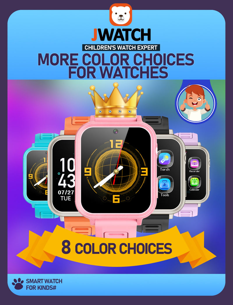 Kids Smart Watch for Boys Girls 6-12 with Pedometer Audio Book Camera Music Player Birthday Present Christmas (Pink pink - BeesActive Australia