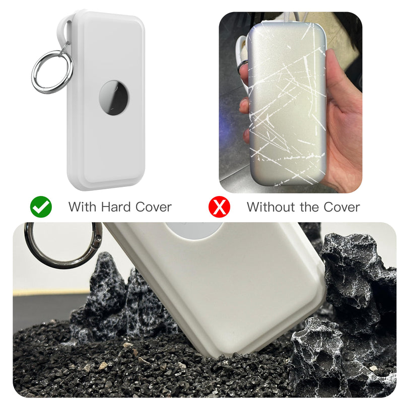 DamonLight Protective case for Apple Vision Pro Battery, Anti-Scratch Silicone Cable-Holder for Power Bank Acceeessoriees (White) White - BeesActive Australia