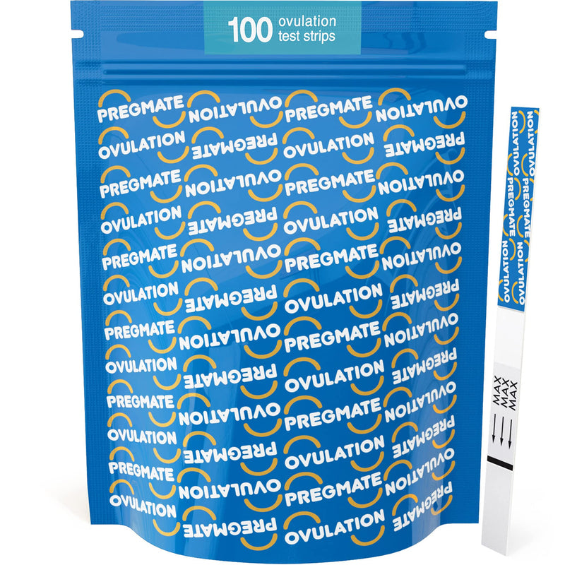 Pregmate 100 Ovulation Test Strips with Numerical LH Result Quantitative Predictor Kit (100 Count) - BeesActive Australia