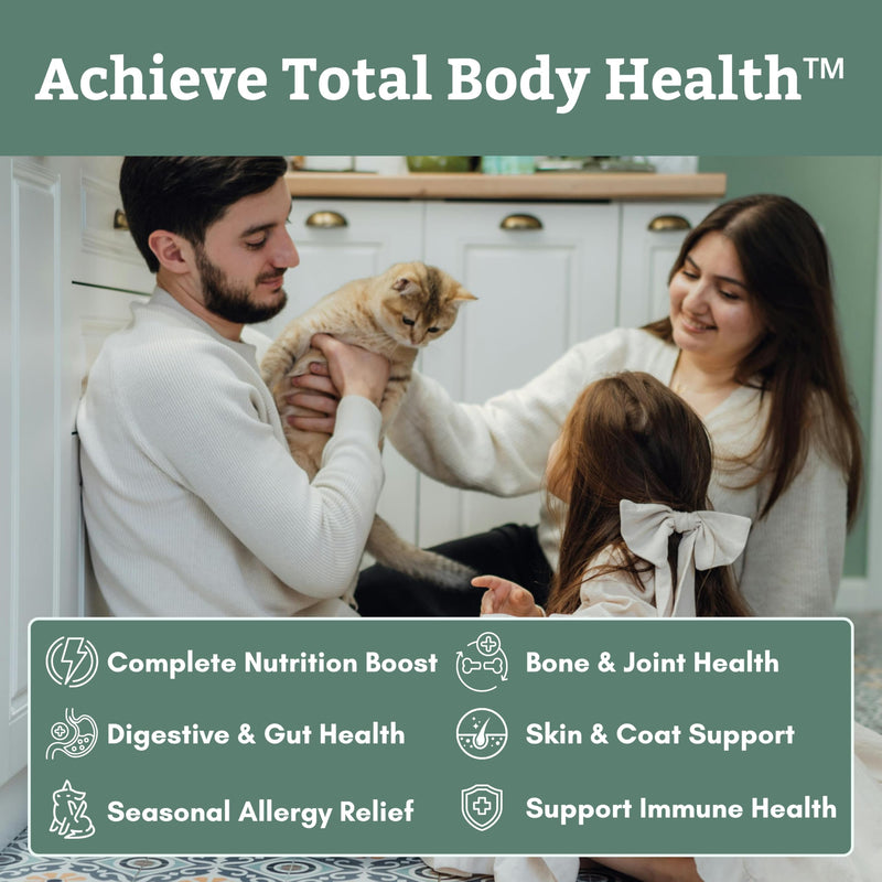 Wholistic Pet Organics Canine Complete & Feline Complete - Dog Vitamins and Cat Vitamins for Immune System, Skin, Coat & Overall Health