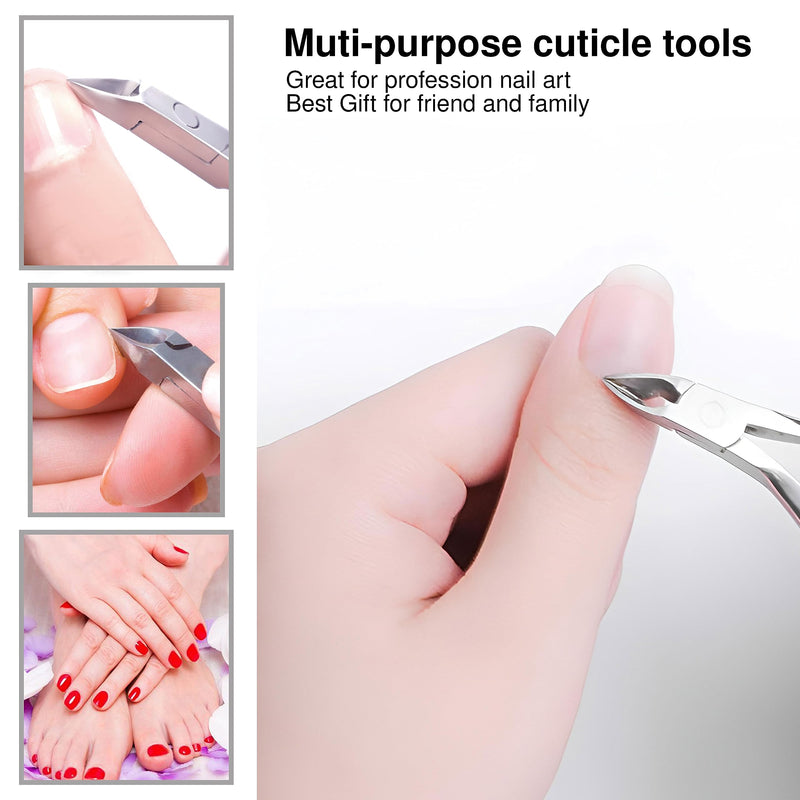 UM Supplies Cuticle Trimmer | Hangnail Remover | Extremely Sharp | Professional Cuticle Nippers | Stainless Steel | Cuticle clippers | Pedicure Manicure Tool (jaw 14) 5mm Jaw 14 - BeesActive Australia