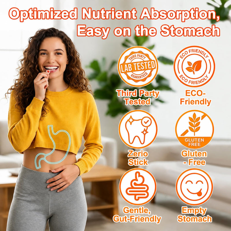 Zinc Picolinate Gummies Copper Bisglycinate Supplements for Women Men, 60Ct | w/ Magnesium, Methylated B Complex, CoQ10, High Absorption Chelated Zinc Supplement Immune Support Gummy - Sugar Free, Vegan 60 Count (Pack of 1)