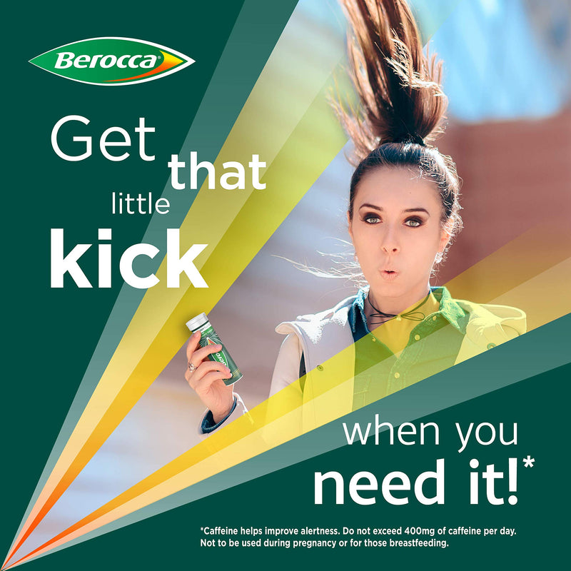 Berocca Boost Multivitamin Tablets Pack Of 20 | Caffeine Tablets With Guarana, Vitamin B12, Vitamin C And Magnesium, Helps Support Energy Release And Alertness