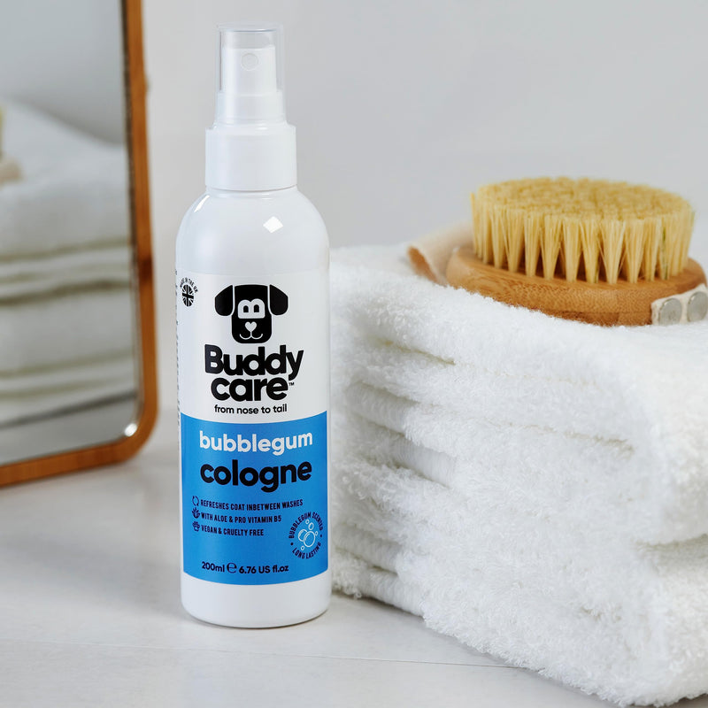 Buddycare Dog Cologne - Bubblegum - sweet and playful scented dog cologne - refreshes between dog washes (200 ml, 1 piece) - BeesActive Australia