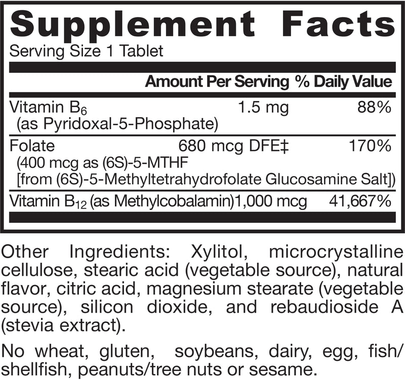 Jarrow Methyl B-12 & Methyl Folate Supplement, 100 Chewable Tablets | Bioactive Vitamin B12 & B9 Supplement, Supports Cellular Energy Production, Healthy Brain Function & Metabolism, 100 Servings 100 Count (Pack of 1)