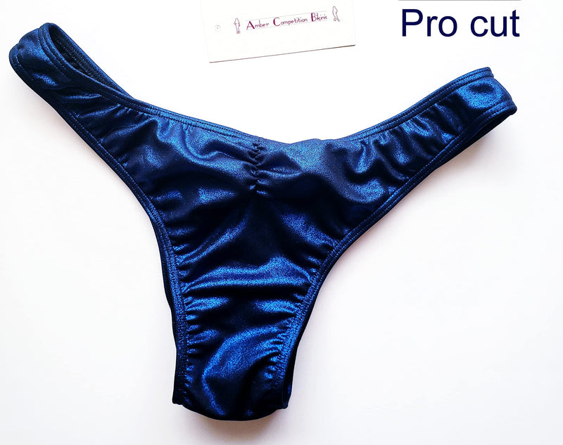 FAST SHIP - NPC,IFBB,WBFF Men's bodybuilding posing trunks/posing fitness suit - navy blue color Large