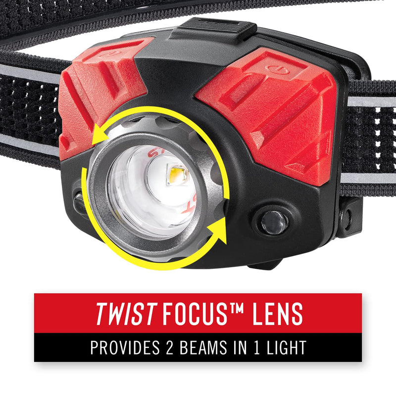 Coast® FL75 700 Lumen Dual Color Twist Focus™ LED Headlamp, Black