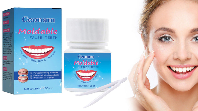 30 ml Tooth Repair Kit, Temporary Teeth Replacement Kit - Moldable Thermal Fitting Beads for Filling Fix Missing and Broken Tooth or Adhesive Denture Fake Teeth