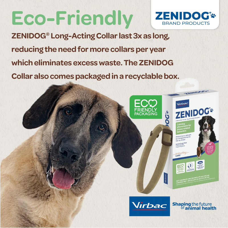 Dog Calming Collar with Pheromones - Zenidog Long-Acting Collar, Dog Calming Pheromone Collar, Long-Acting Pheromones for Dogs, Calming Collar, Dog Calming, Calming Collar for Dogs (Large Dogs) Large Dogs - PawsPlanet Australia