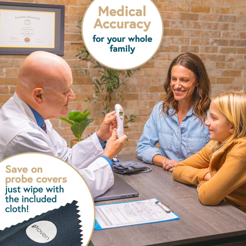 iProvèn Pro Series | Ear Thermometer with Non-Touch Forehead Function | Superior Accuracy for Adults, Kids, Babies | Premium Digital Thermometer for Adults and All Ages Standard - BeesActive Australia