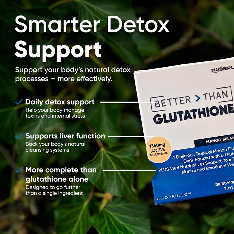 Noobru™ - Better Than - Glutathione - Advanced Antioxidant Supplement for Cellular Detox, Immune Support, and Energy – Fast-Acting Glutathione Support