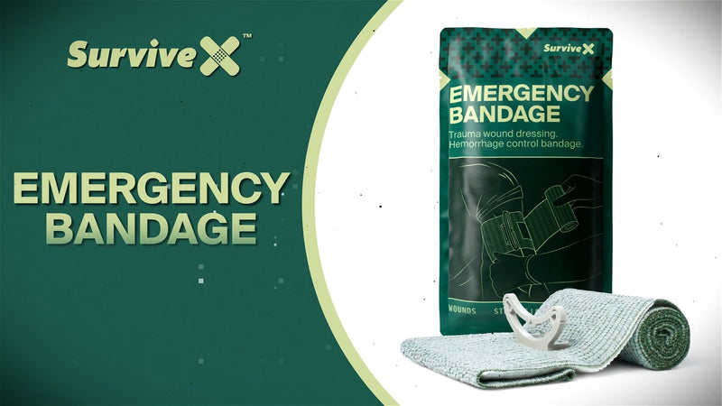 SurviveX Israeli Pressure Bandage 6" - Emergency Trauma Dressing, 2-Pack 2 Pack 6in