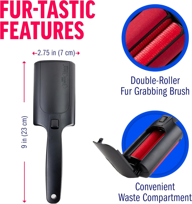 ChomChom Roller Mini for Pet Hair - Mini ChomChom Lint Roller Pet Hair Removal Tool for Clothes, Couches and Cars - Dog Hair Remover and Lint Remover for Clothes - Reusable Lint Roller for Cat Hair - BeesActive Australia