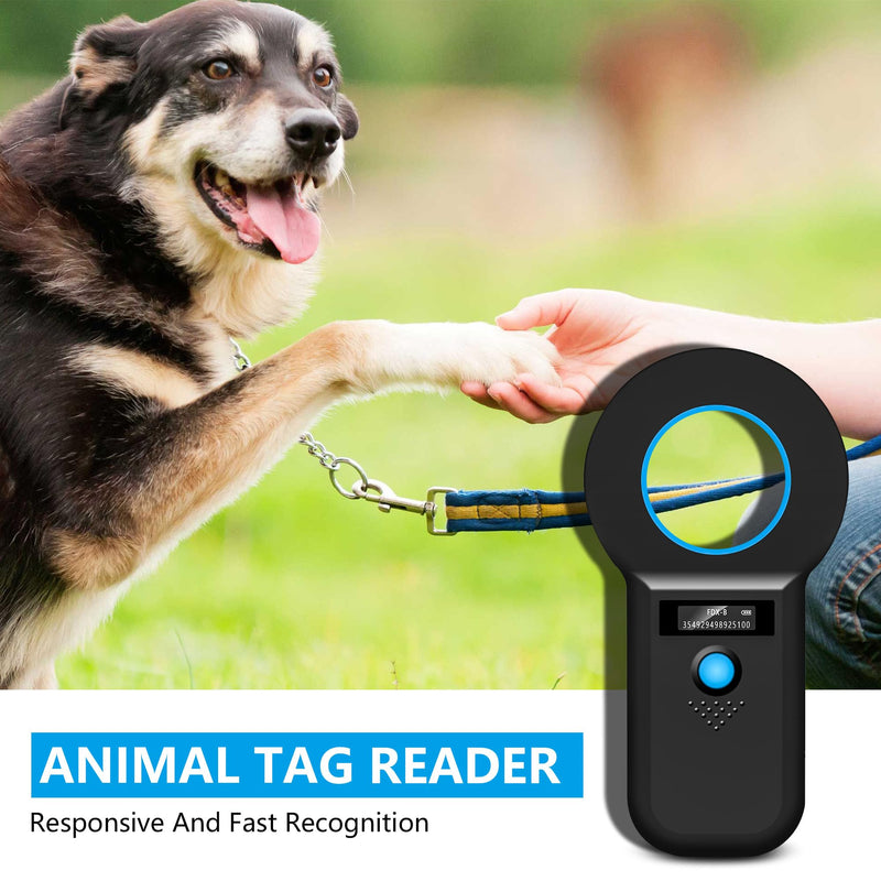 Pet microchip scanner Bluetooth, USB RFID pet ID reader, pet microchip scan 134.2khz/125khz, OLED microchip scanner for pets, animal scanner EMID, FDX-B (ISO 11784/11785) GB format - BeesActive Australia