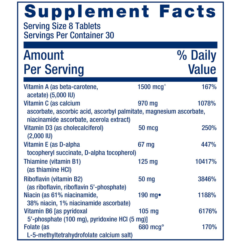 Life Extension Mix Tablets, 240 Tablets | High-Potency Multivitamin with Vitamins C, B, D, E & Magnesium, Whole-Body Health & Healthy Aging, Gluten-Free