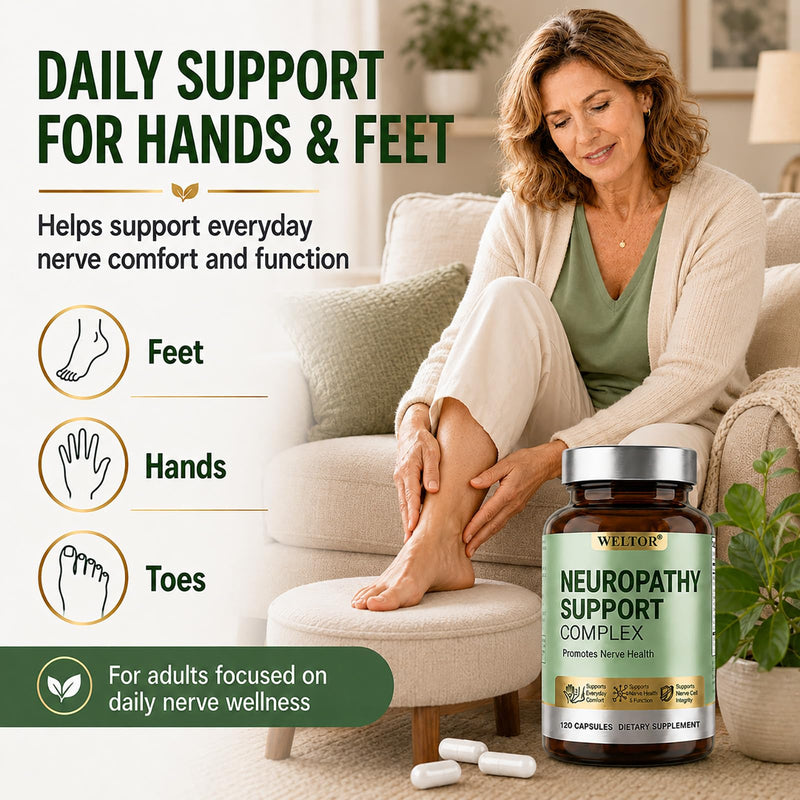 Neuropathy Supplements, Nerve Savior for Neuropathy Support Feet and Hands | for 600mg Alpha Lipoic Acid and Vitamins B & B12, Scientific Nerve Health Supplement, Peripheral Comfort Formula, 120 Count 120 Count (Pack of 1)