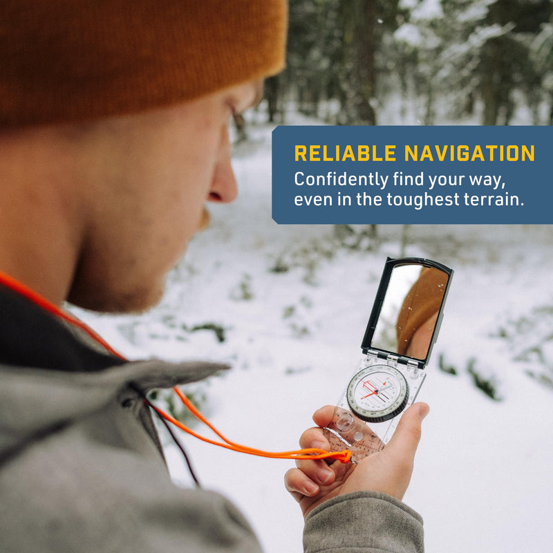 Sun Company ProSight Sighting Map Compass with Adjustable Declination - Lightweight Orienteering Baseplate Compass for Hiking, Backpacking, and Survival Navigation | Professional Grade - BeesActive Australia