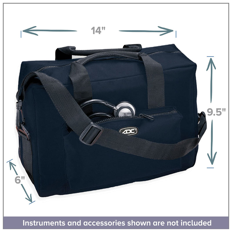 ADC 1024 Nurse/Physician Nylon Medical Equipment Bag Black