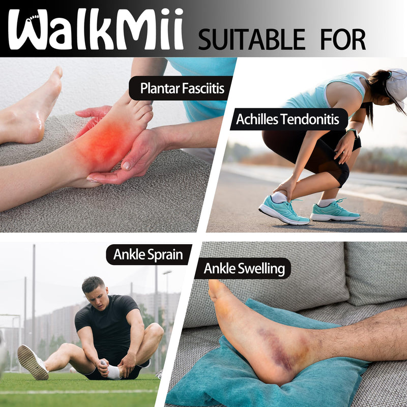Ankle Compression Sleeves (1 Pair)-Ankle Brace for Achilles Tendonitis, Sprain, Pain Relief, Plantar Fasciitis Ankle Support Socks with Adjustable Strap for Women & Men-S Small