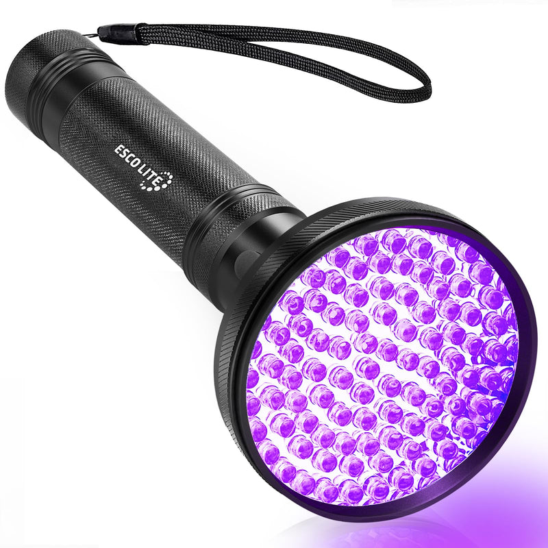 ESCO LITE Black Light UV Flashlight, 100 LED Black Light for Pet Urine Detection,Ultraviolet Flashlights for Dog Urine, Scorpions,Dry Stains and Bed Bug - BeesActive Australia