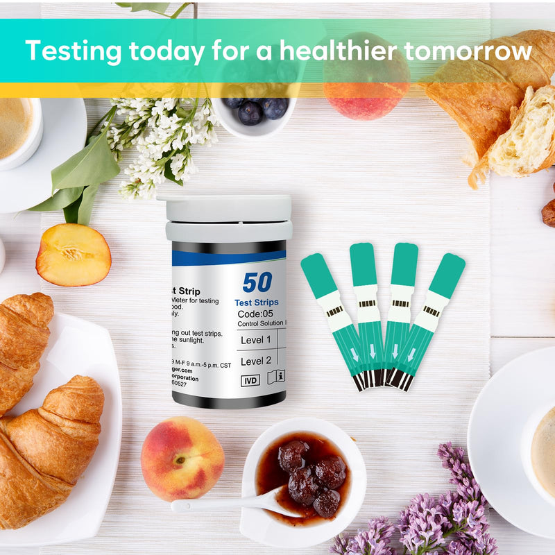 Blood Glucose Test Strips for Diabetes: for Use with Easy@Home Blood Sugar Monitor - Self Glucose Testing - 100 Diabetic Test Strips EBG-100SL-STRIP 100 Blood Glucose Test Strips - BeesActive Australia