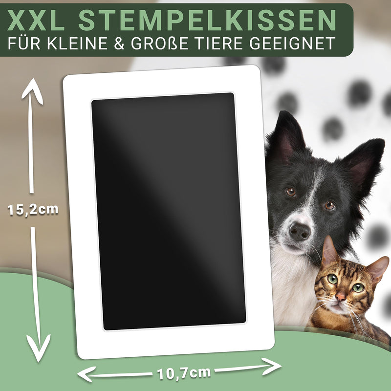 PFOTENGUT® XXL paw print set including 3 stamp pads and 6 print cards - high-quality paw print set for dogs and cats - dog paw print as a gift and souvenir - BeesActive Australia