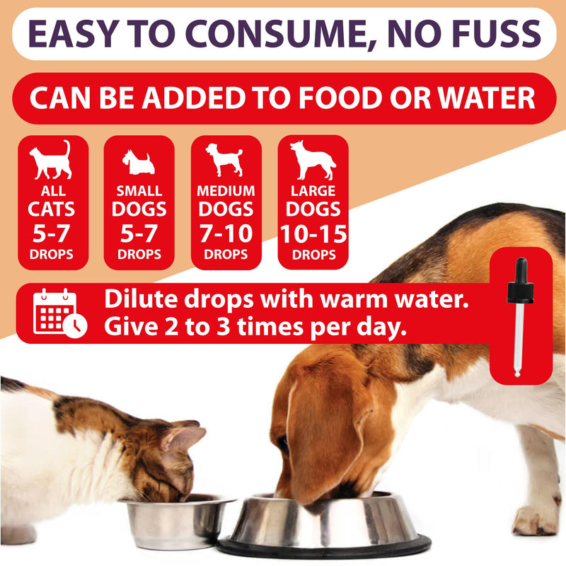 Allergy and Itch Immunity, Natural Liquid Supplement Drops for Dogs Cats, Skin, Eyes, Ears, Paws, Licking, No Nasty Chemicals, Made in UK (100ml) 100ml