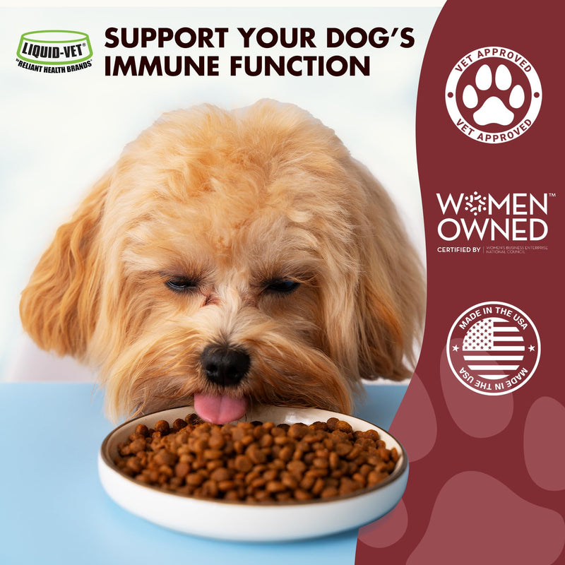 Liquid-Vet Immune Support for Dogs – Antioxidant Protection & Gut Health – Inulin, Beta-Glucan & Omega-3s / Fish Oil & More! - Made for Picky Eaters Chicken 32 Fluid Ounces