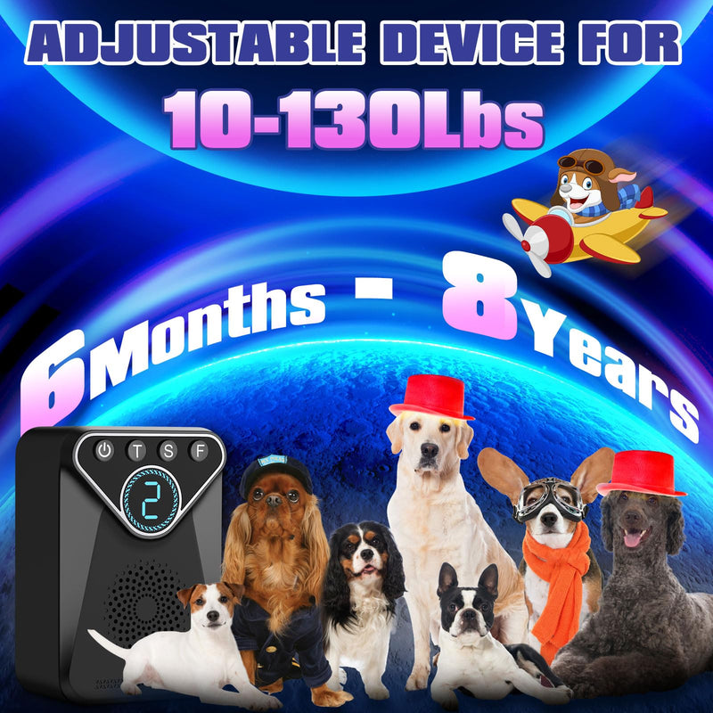 1500 mAh Rechargeable Anti Barking Device for Dogs Indoor Up to 50 Ft Range, 9 Modes Dog Bark Deterrent Devices Dog Training & Behavior Aids, Bark Box Dog Barking Control Devices Safe for Humans, Dogs Black Anti Barking Device - BeesActive Australia