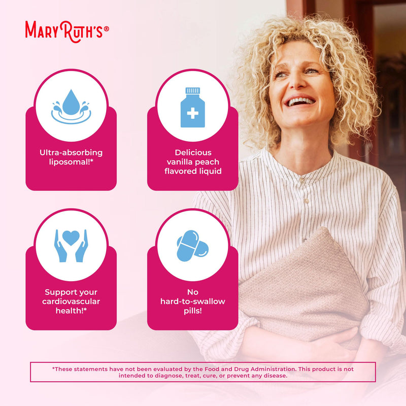 MARYRUTH'S Multivitamin Liposomal for Women 40+ | Womens Multivitamin Liposomal | Immune Support Supplement | Menopause Support| Methylated Multivitamin | Vegan | Sugar Free | Non-GMO | 15.22 Fl Oz | 15.22 Fl Oz, Sugar Free