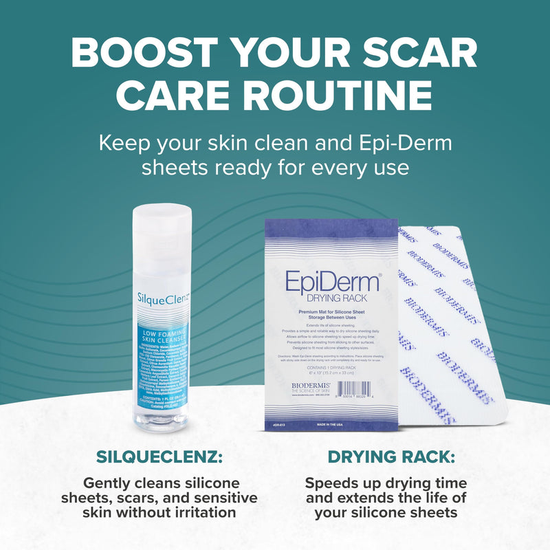 Epiderm Silicone Scar Circles – Silicone Scar Patches for Face & Body – Reusable Adhesive Scar Dots for Small, Targeted Areas – Keloid & Surgical Scars (6-Pack)